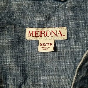 Merona 3/4 Button Down Long Sleeve Shirt